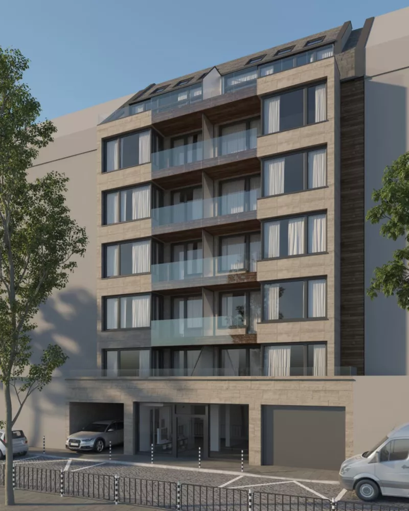 View of luxury residental building in bulgaria